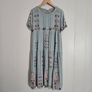 orange creek white embroidered dress Yellow Lemon Embroidery Hand Embroidery Mini Dress – Ava Mini